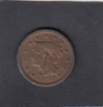 Beschrijving: 1 Cent CORONET scratch